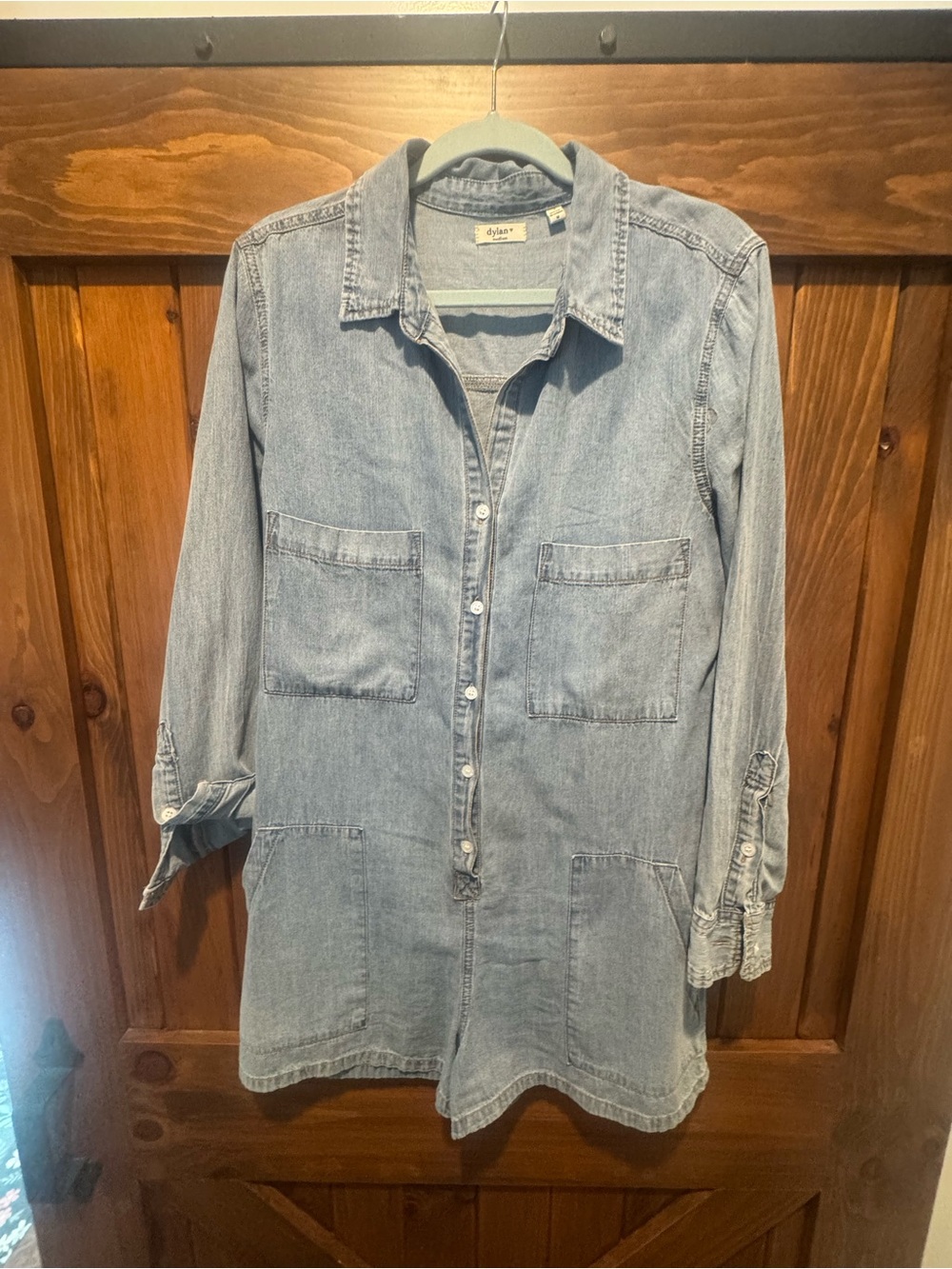 dylan Light Blue Denim Shirt Jacket